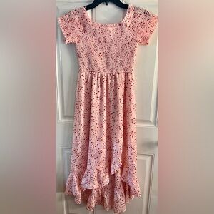 Frankie by Francesca’s Pink Small Heart Smocked Girls dress